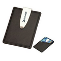 Leatherette & Metal Business Card Holder w/ Money Clip